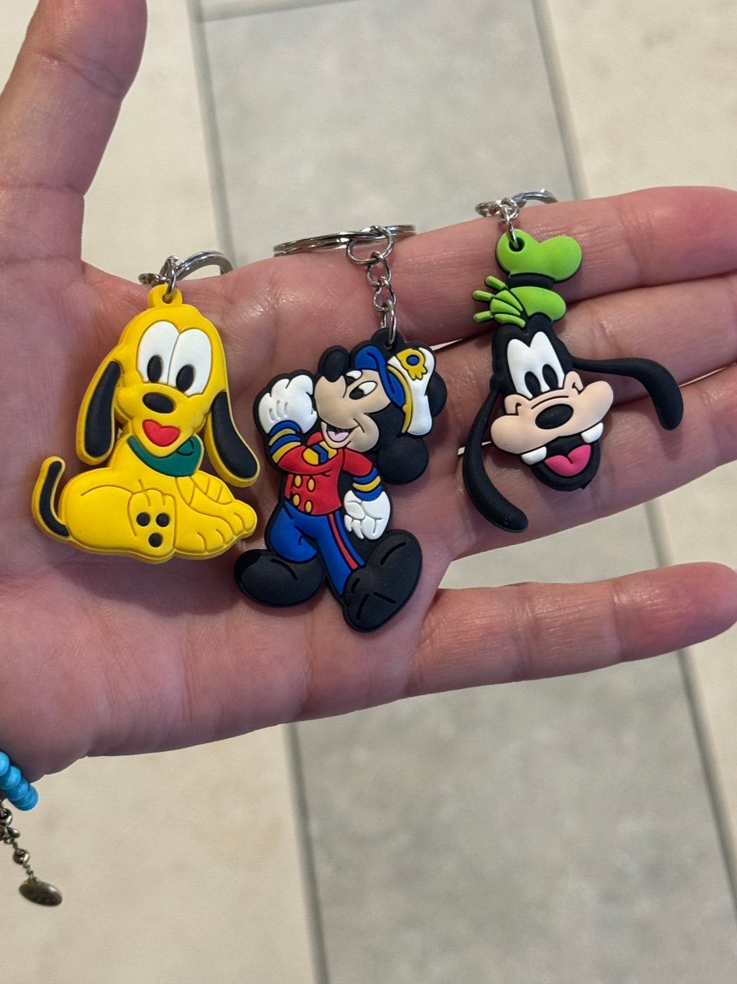 S/3 Mickey Mouse Clubhouse Keyrings