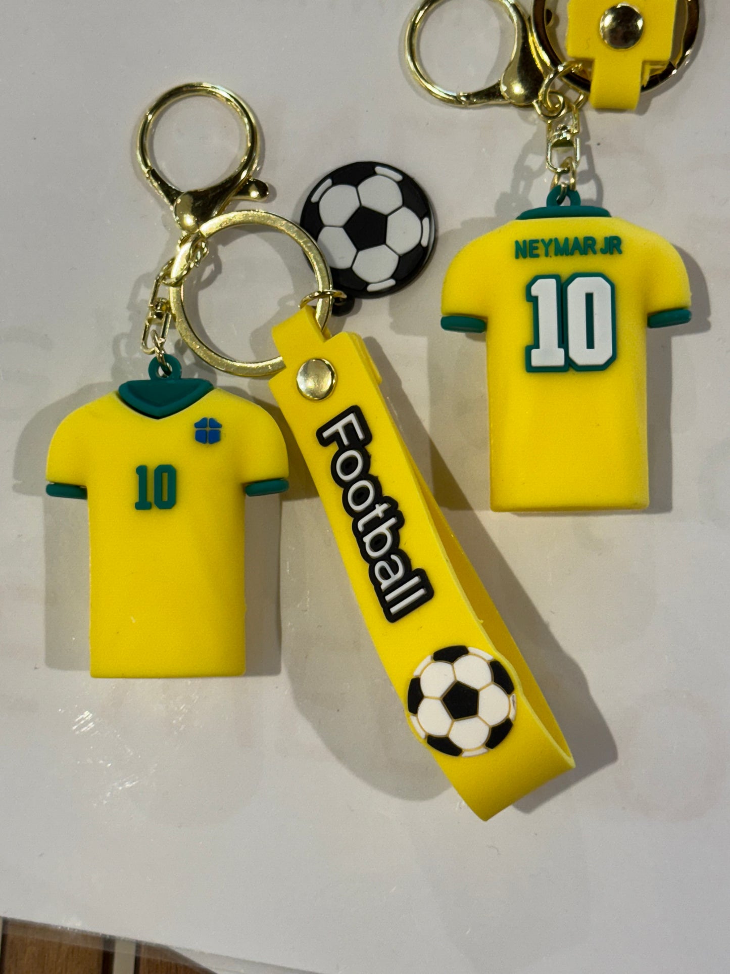 Neymar Soccer Jersey 3D Keyring