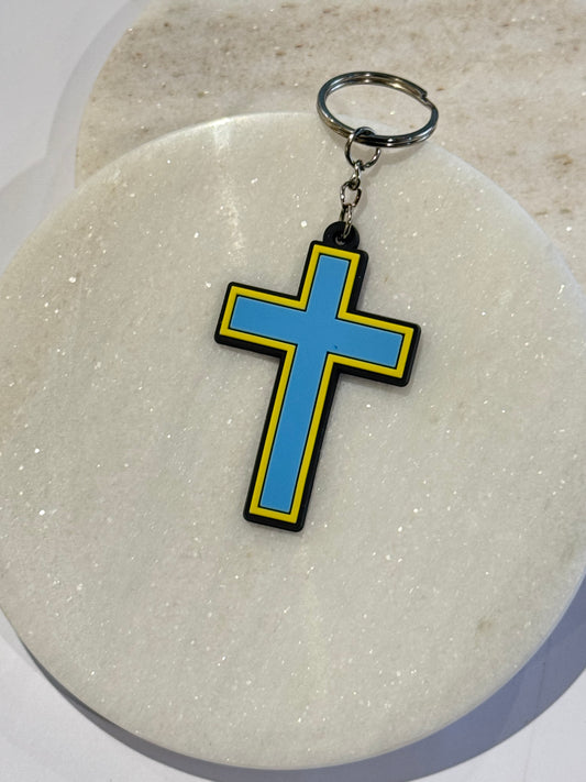 Blue Cross Keyring