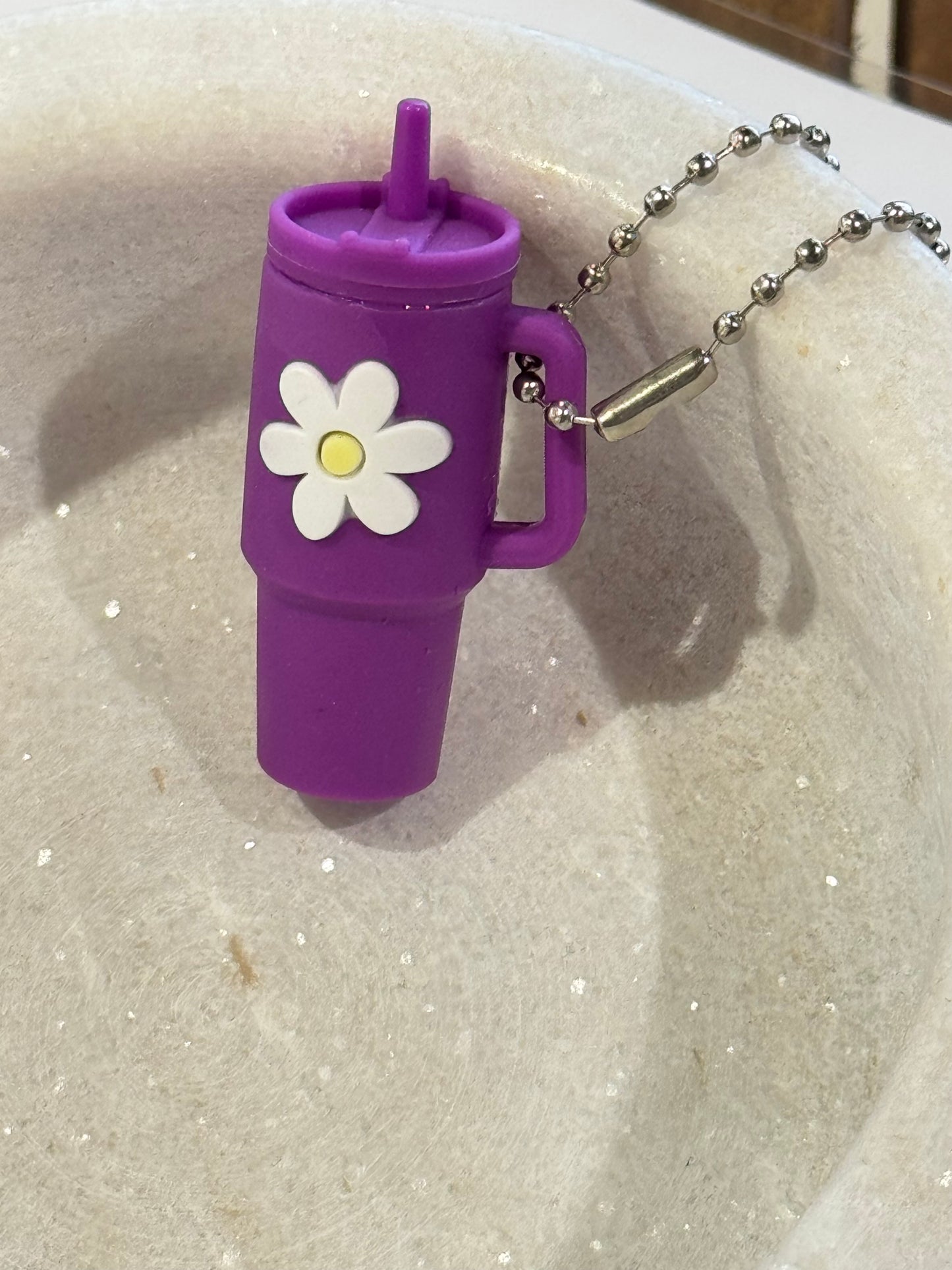 Flower Cup Keyrings