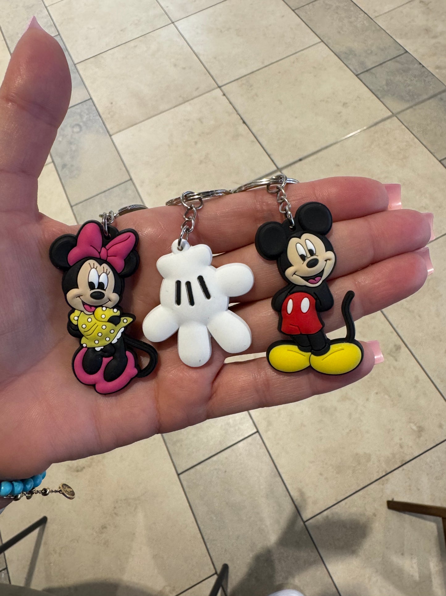 S/3 Mickey Mouse Clubhouse Keyrings