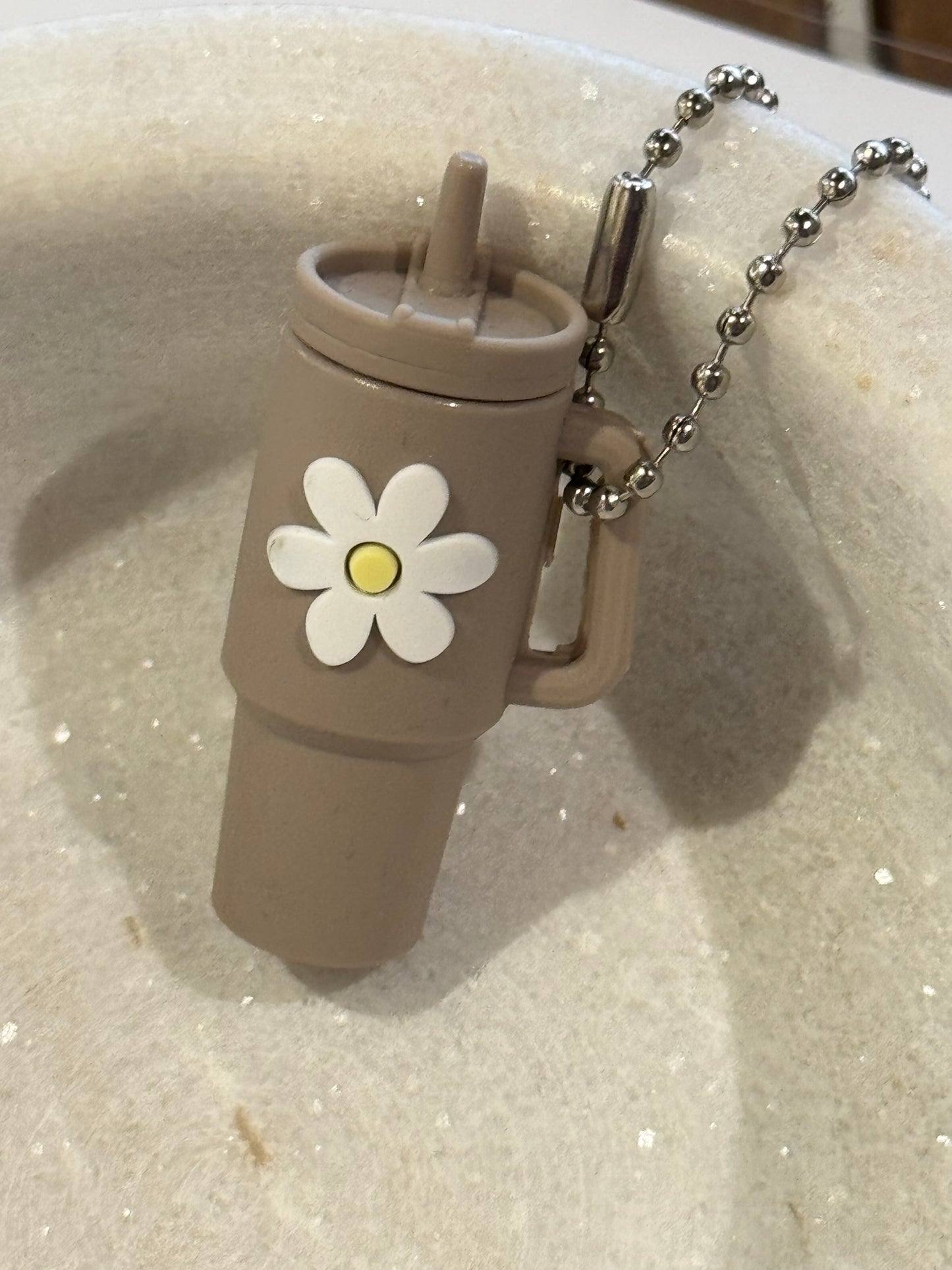 Flower Cup Keyrings