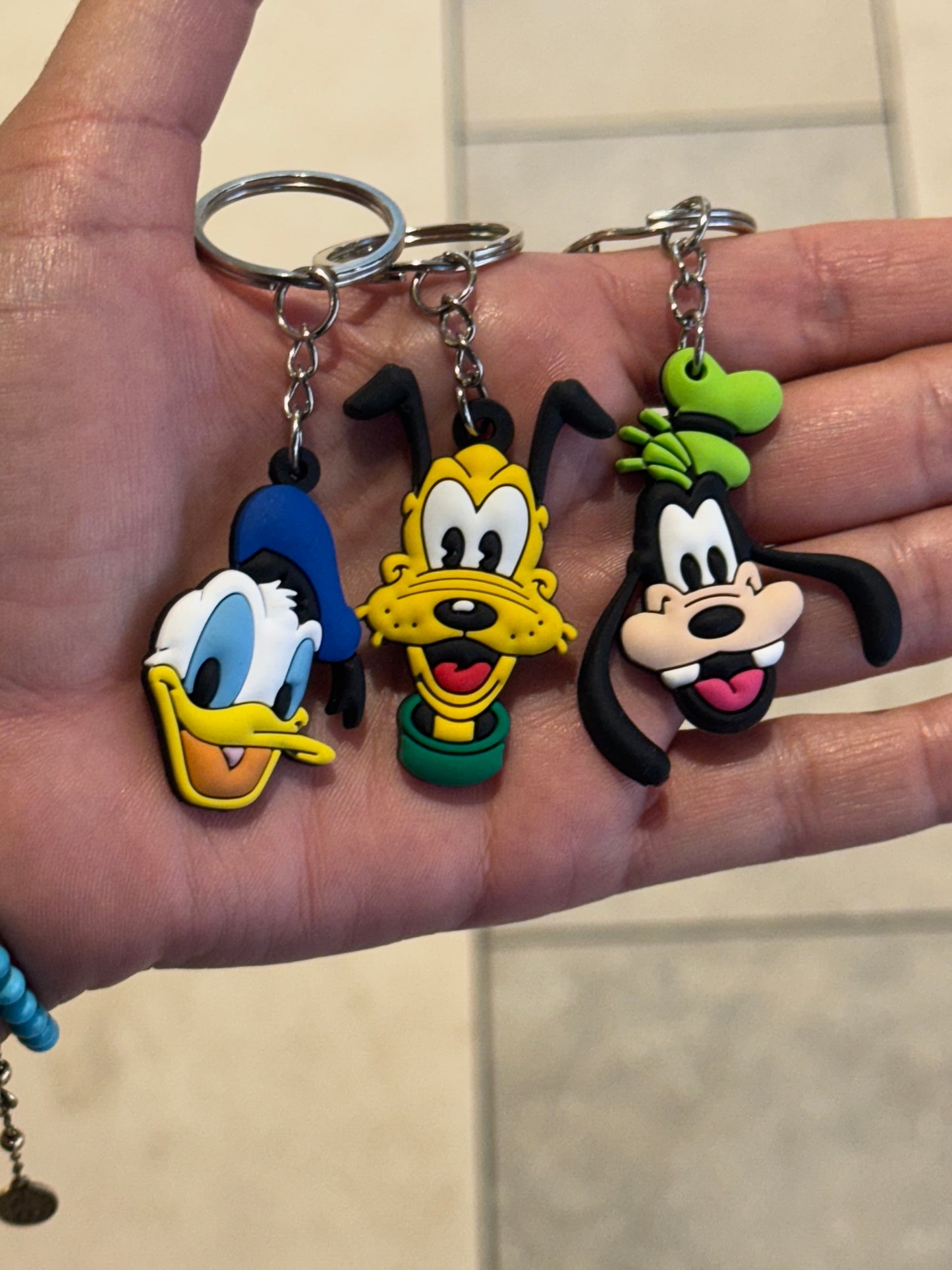 S/3 Mickey Mouse Clubhouse Keyrings