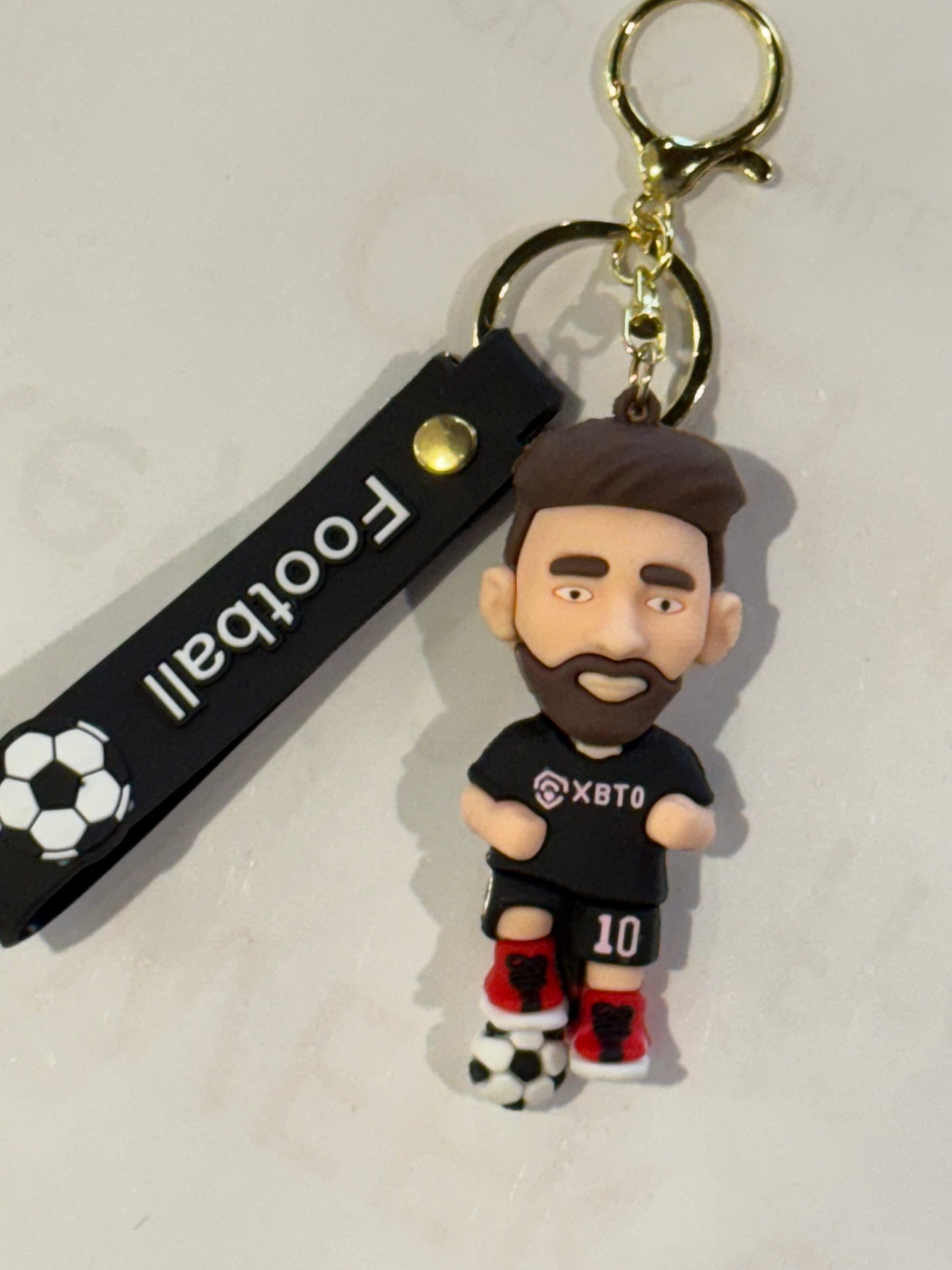 Messi Figure w Jersey 3D Keyring