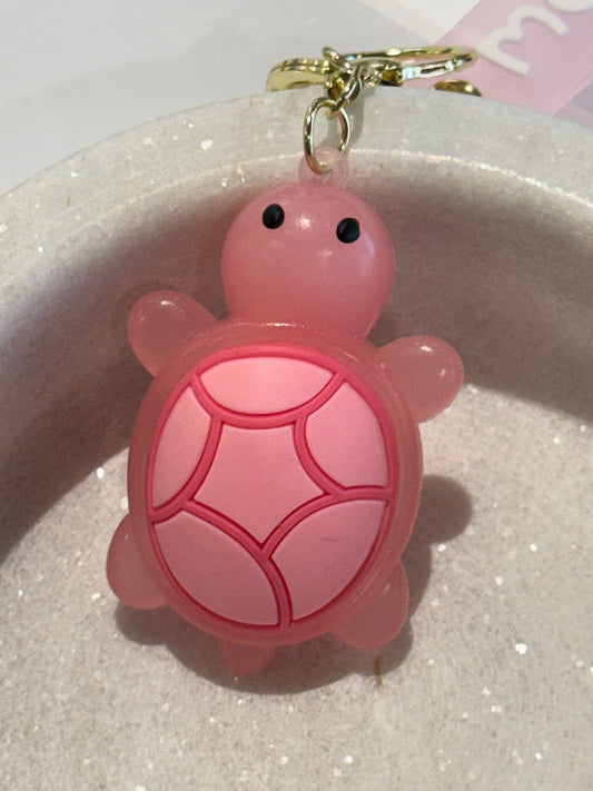 Pink Turtle 3D Keyring