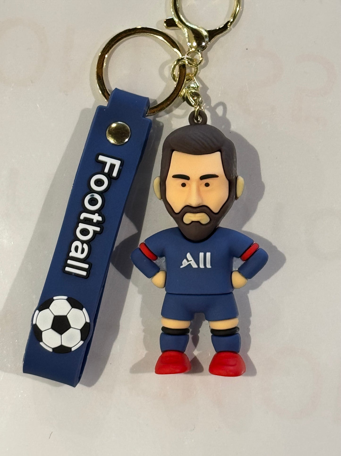 Messi Figure w Jersey 3D Keyring