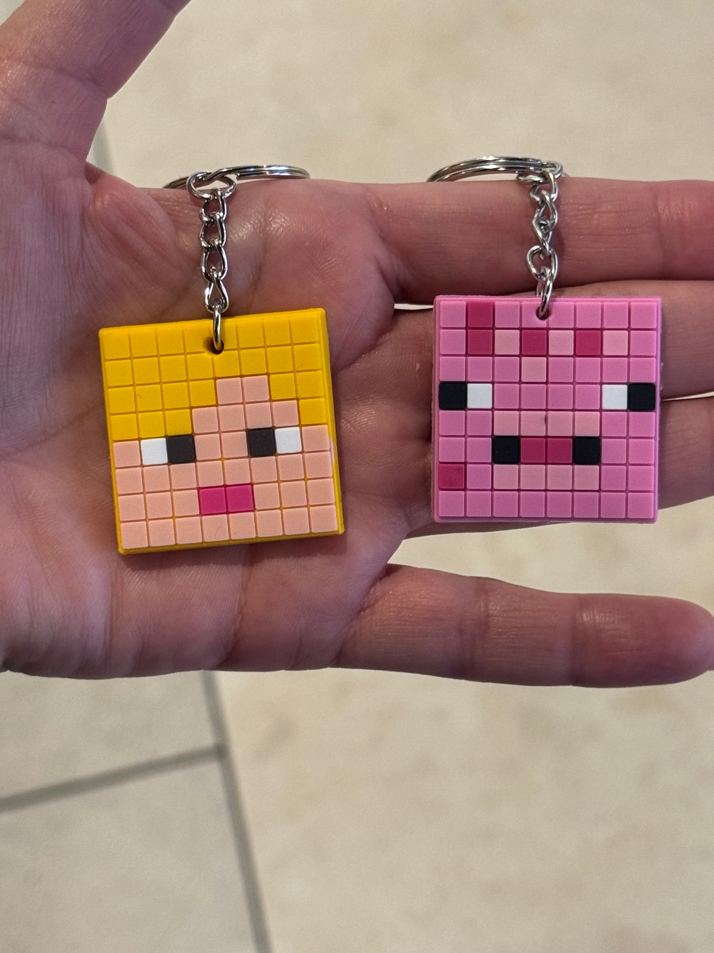 S/2 Minecraft Keyrings