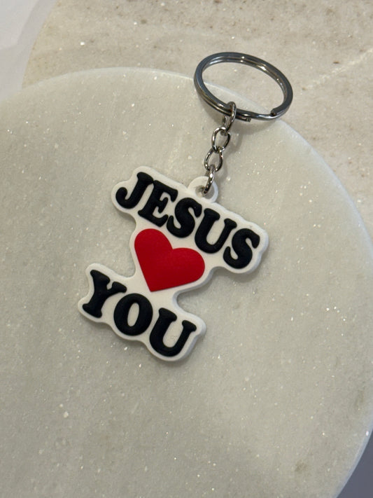 Jesus Loves You Keyring