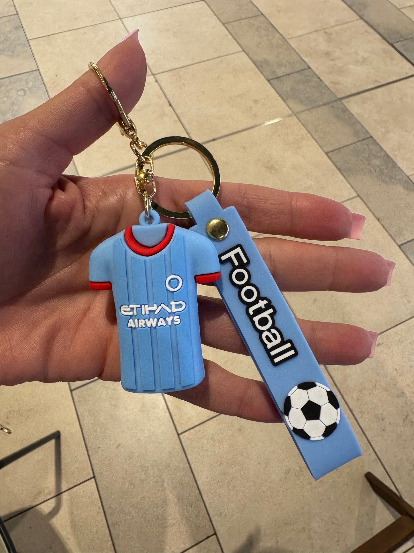 Haaland Soccer Jersey 3D Keyring