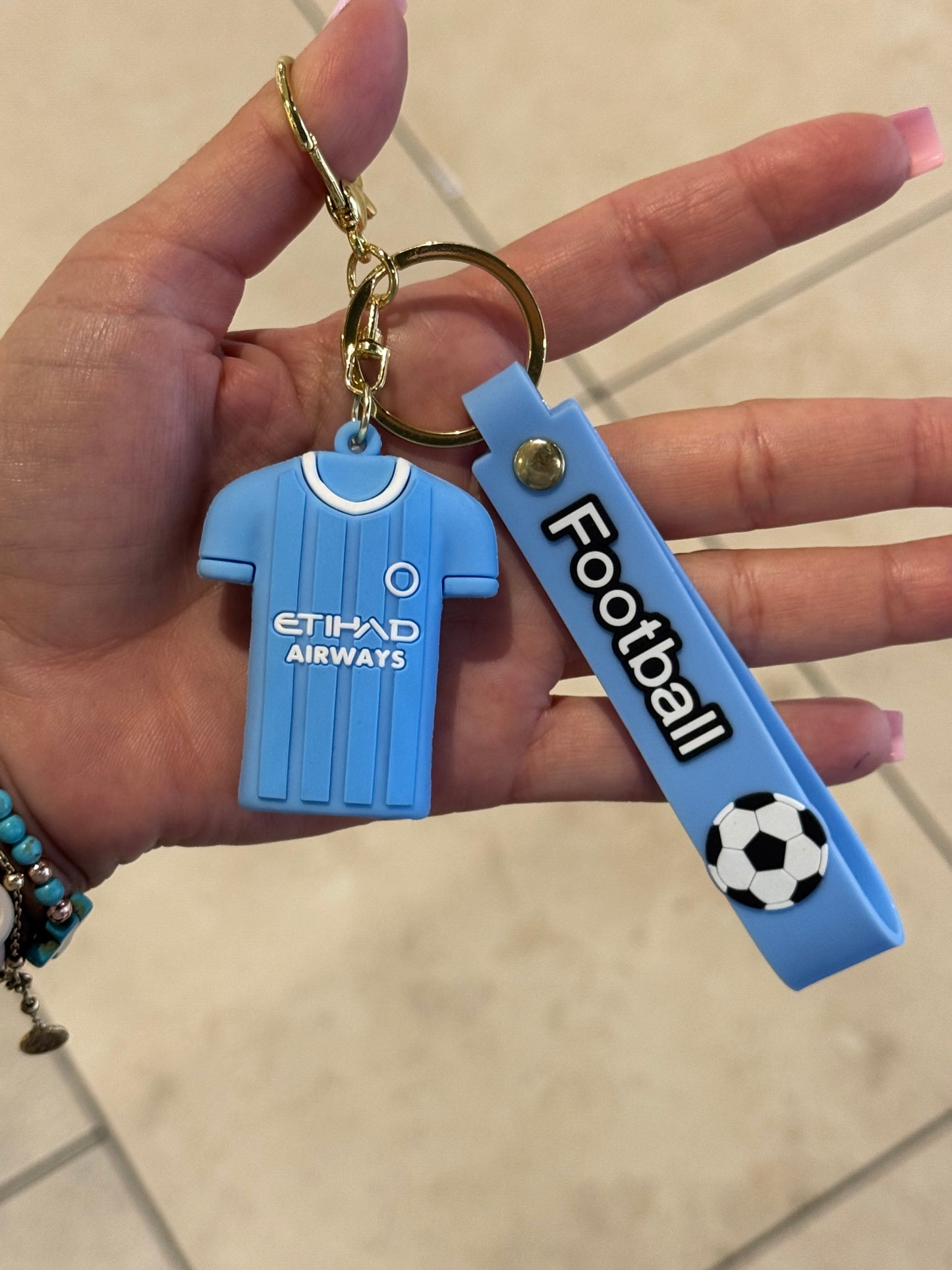 Haaland Soccer Jersey 3D Keyring