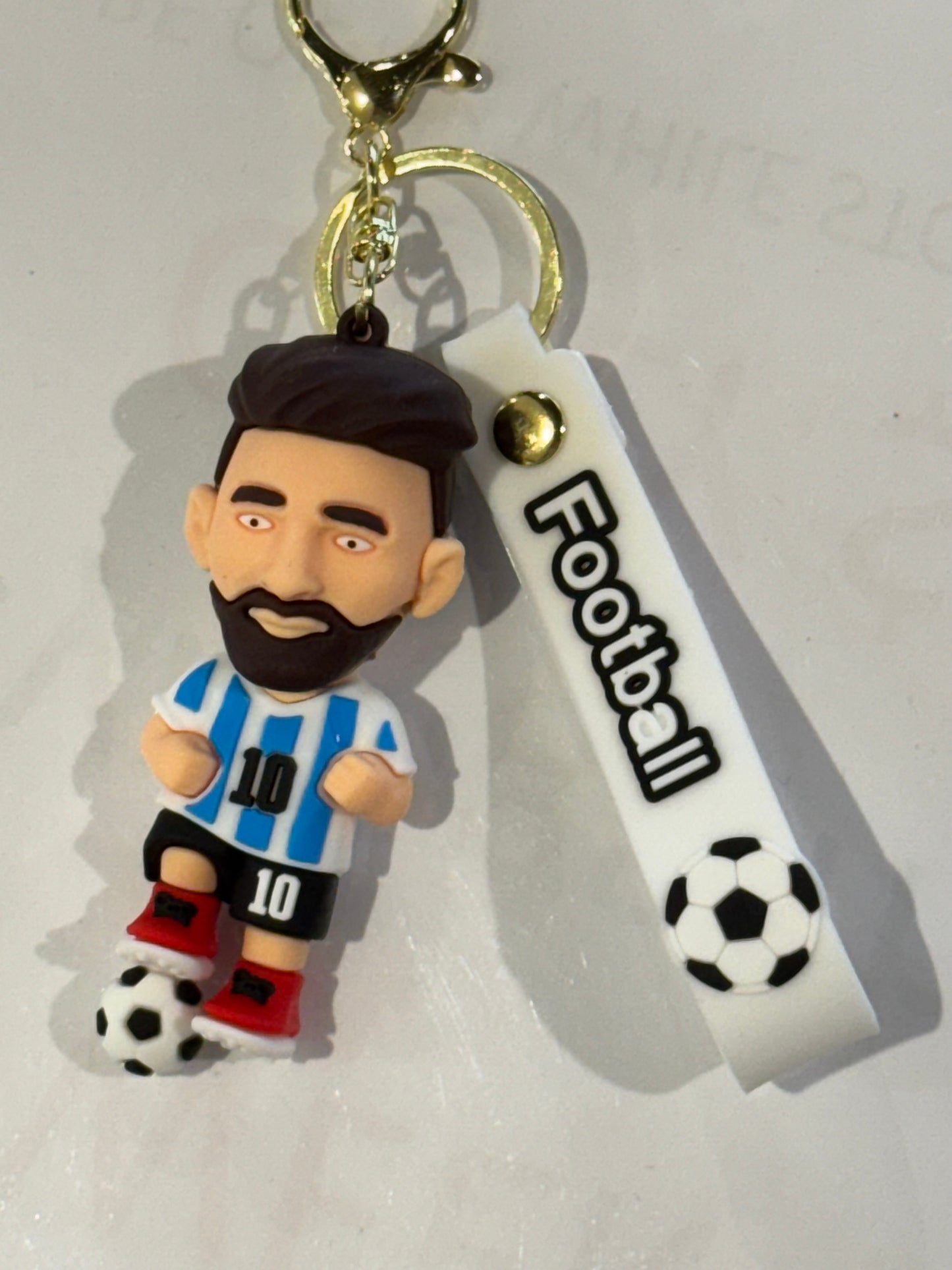 Messi Figure w Jersey 3D Keyring