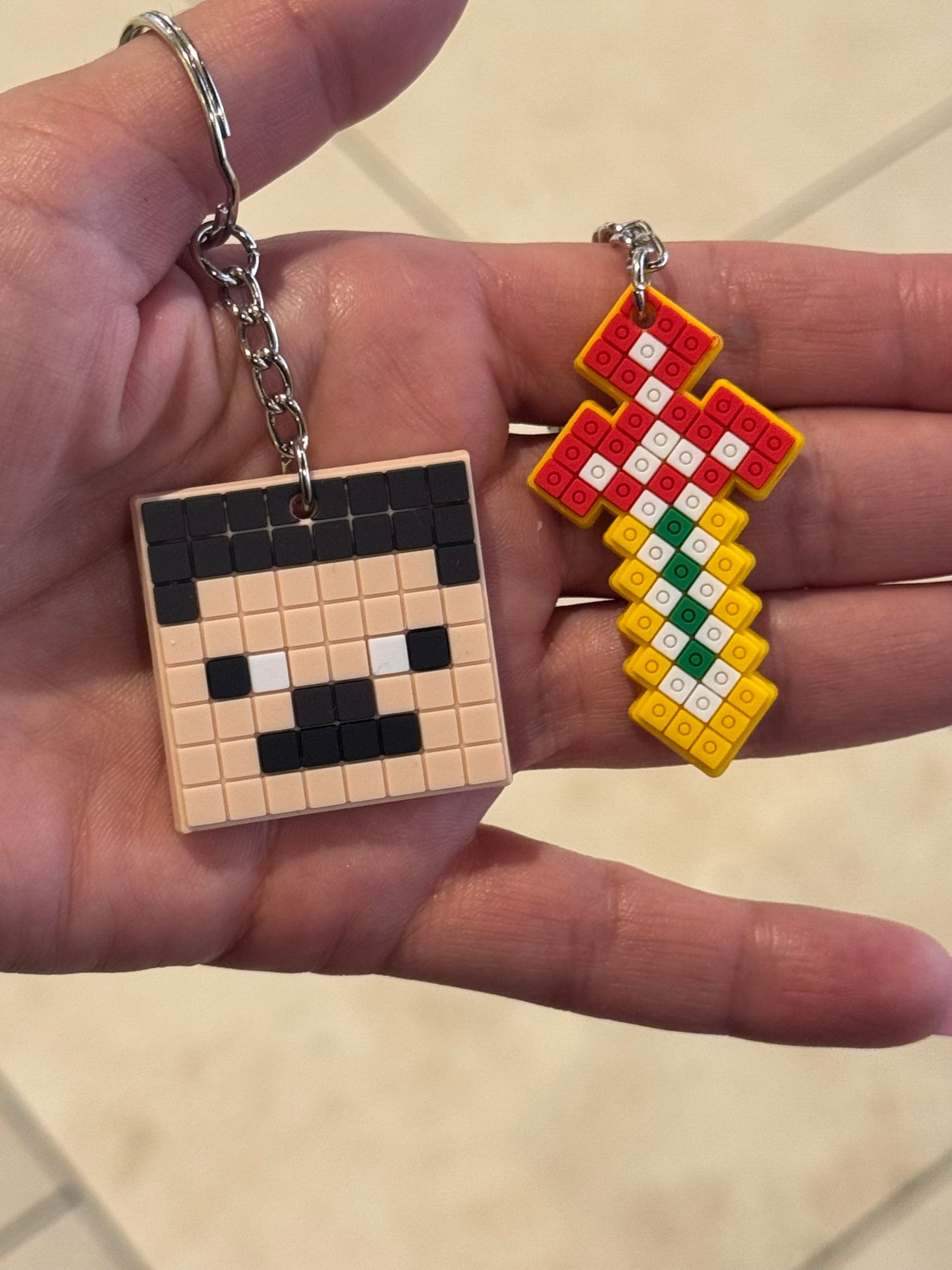 S/2 Minecraft Keyrings