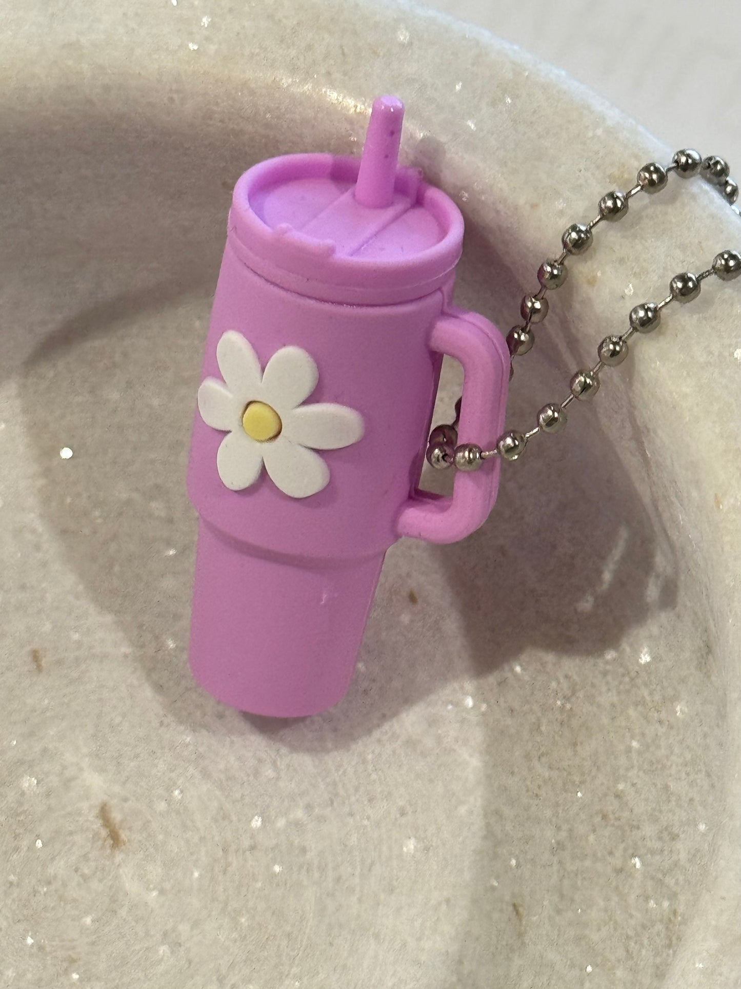 Flower Cup Keyrings