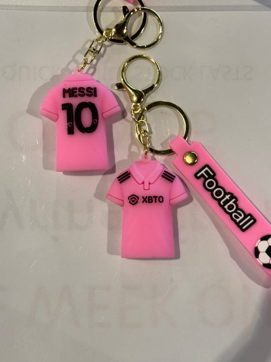 Messi Soccer Jersey 3D Keyring