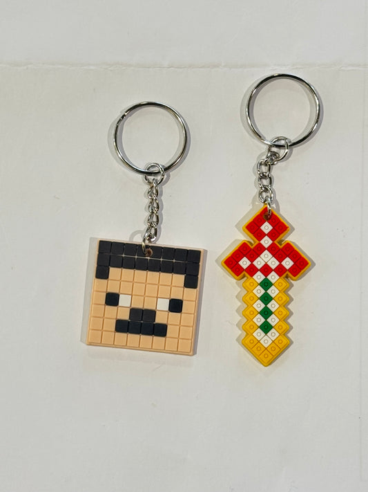 S/2 Minecraft Keyrings