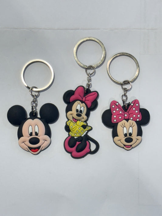 S/3 Mickey Mouse Clubhouse Keyrings