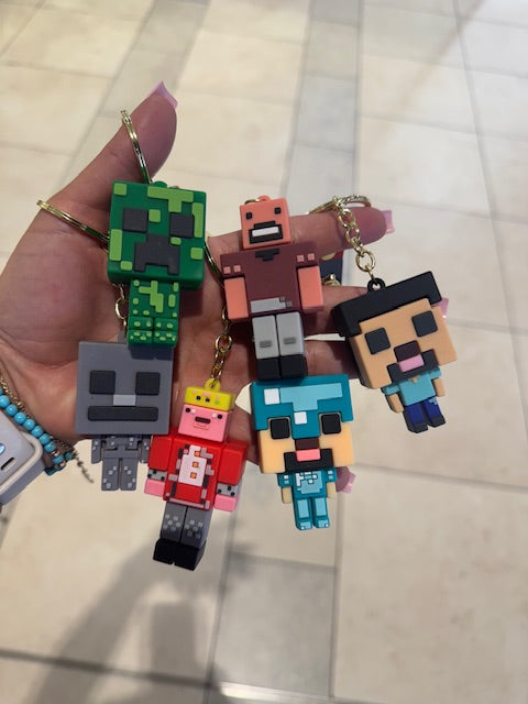 Minecraft 3D Keyrings