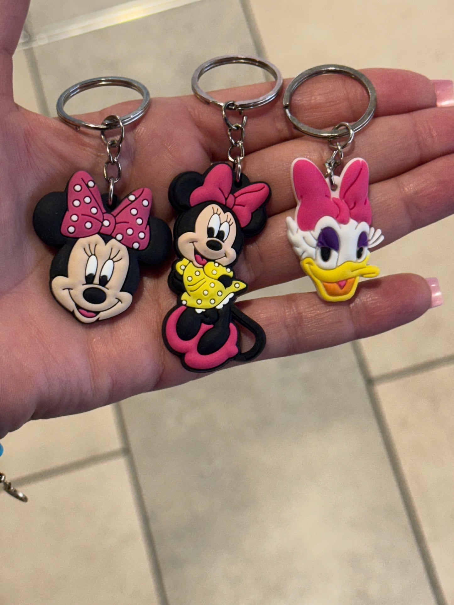 S/3 Mickey Mouse Clubhouse Keyrings