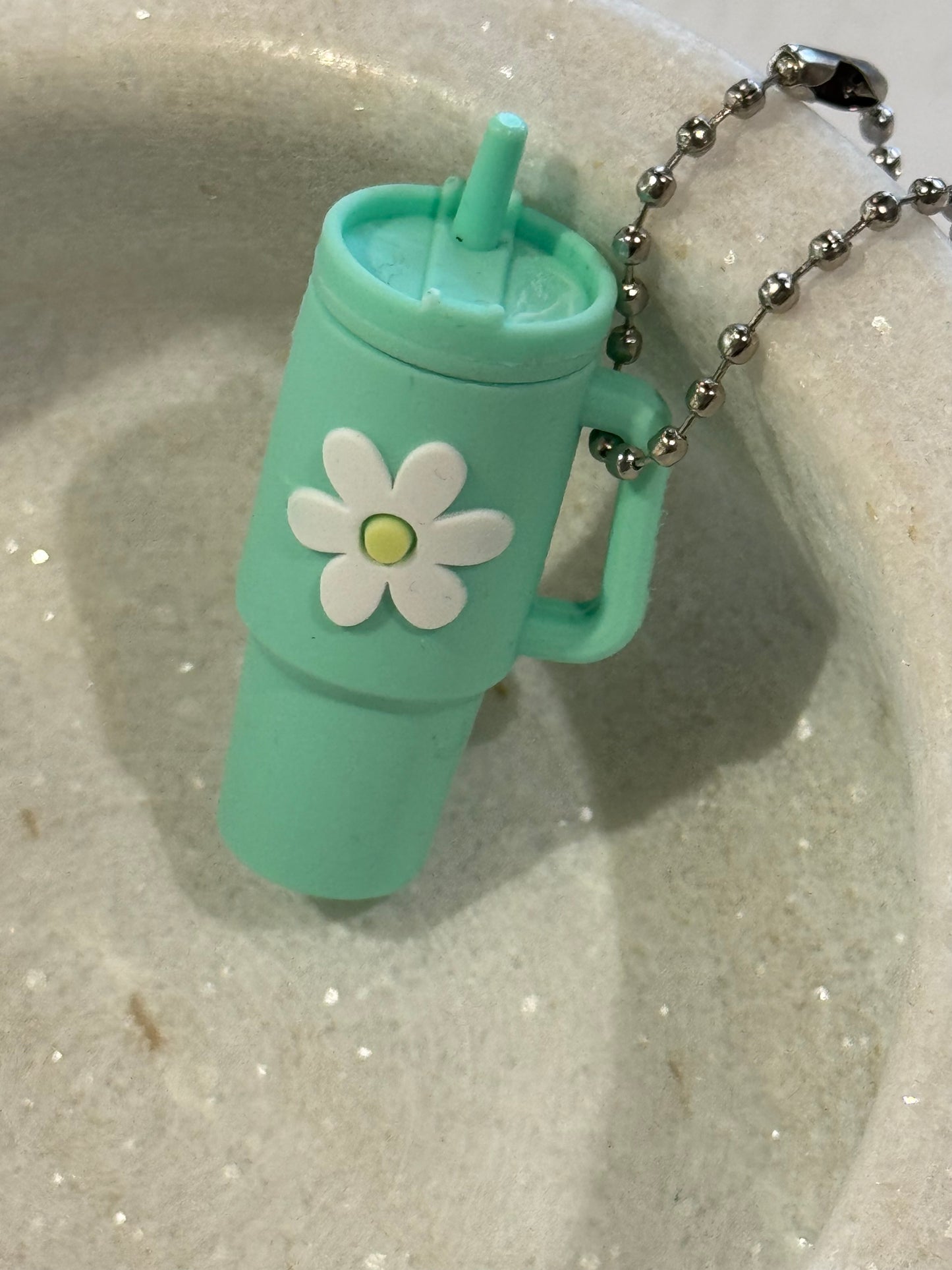 Flower Cup Keyrings