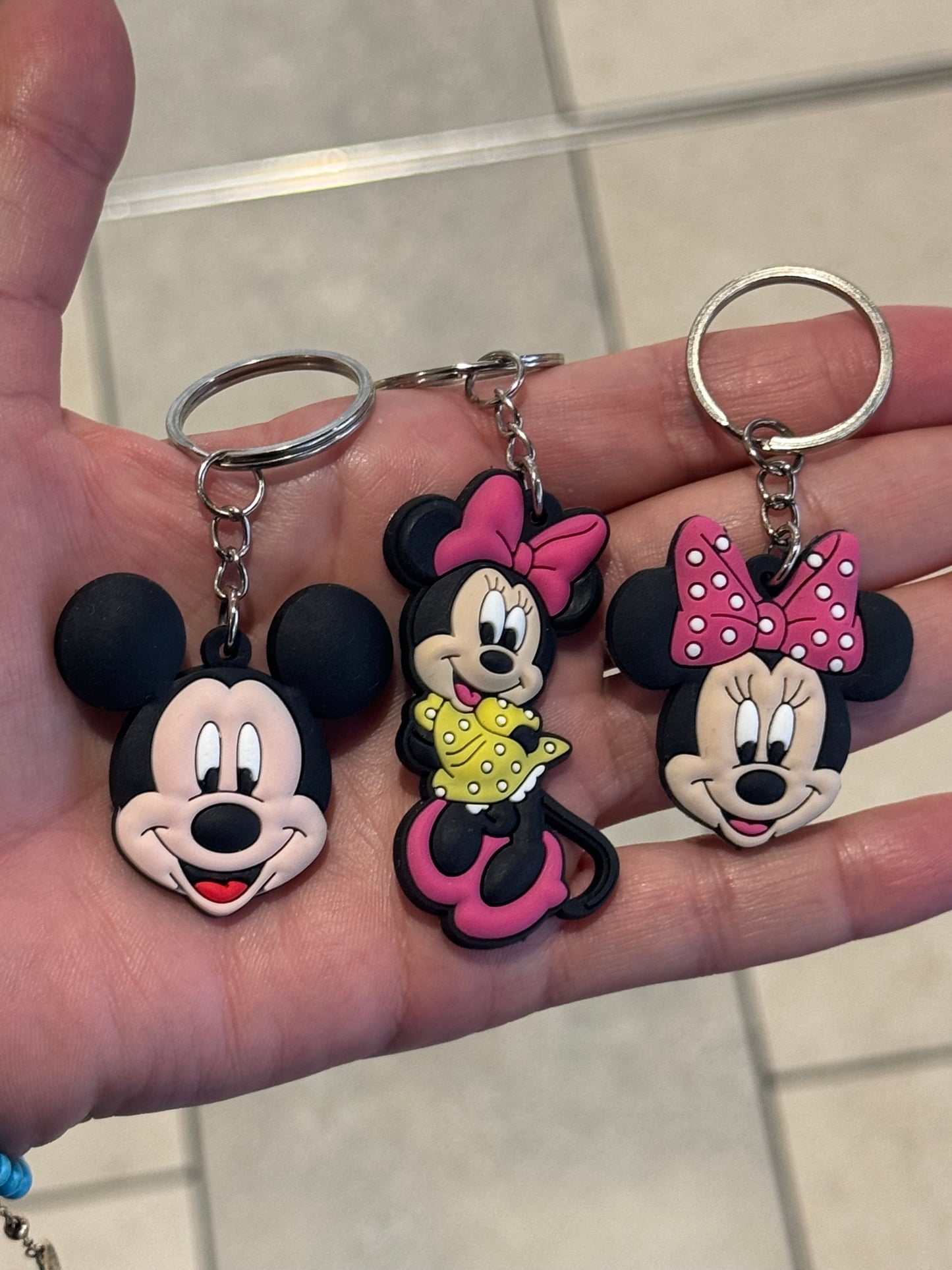 S/3 Mickey Mouse Clubhouse Keyrings