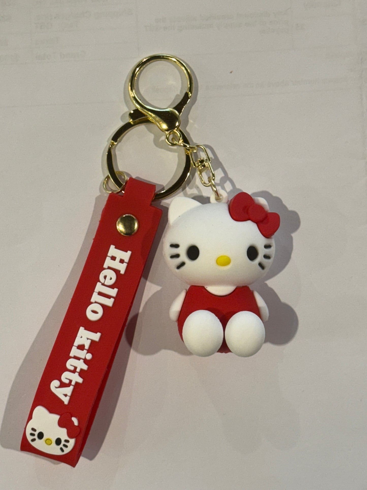 Red Hello Kitty 3D Keyrings