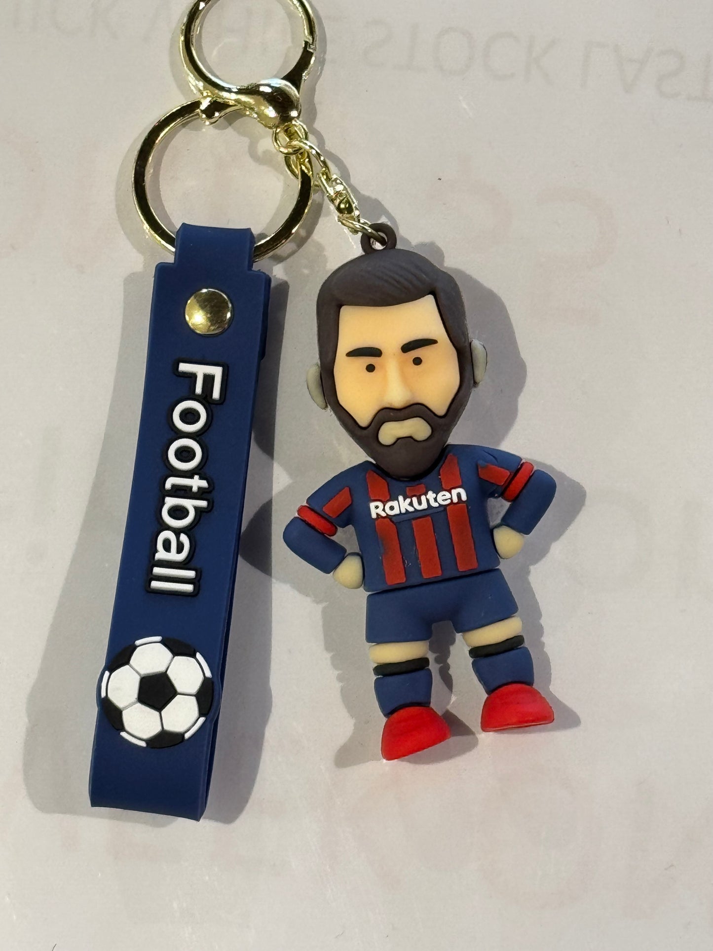 Messi Figure w Jersey 3D Keyring