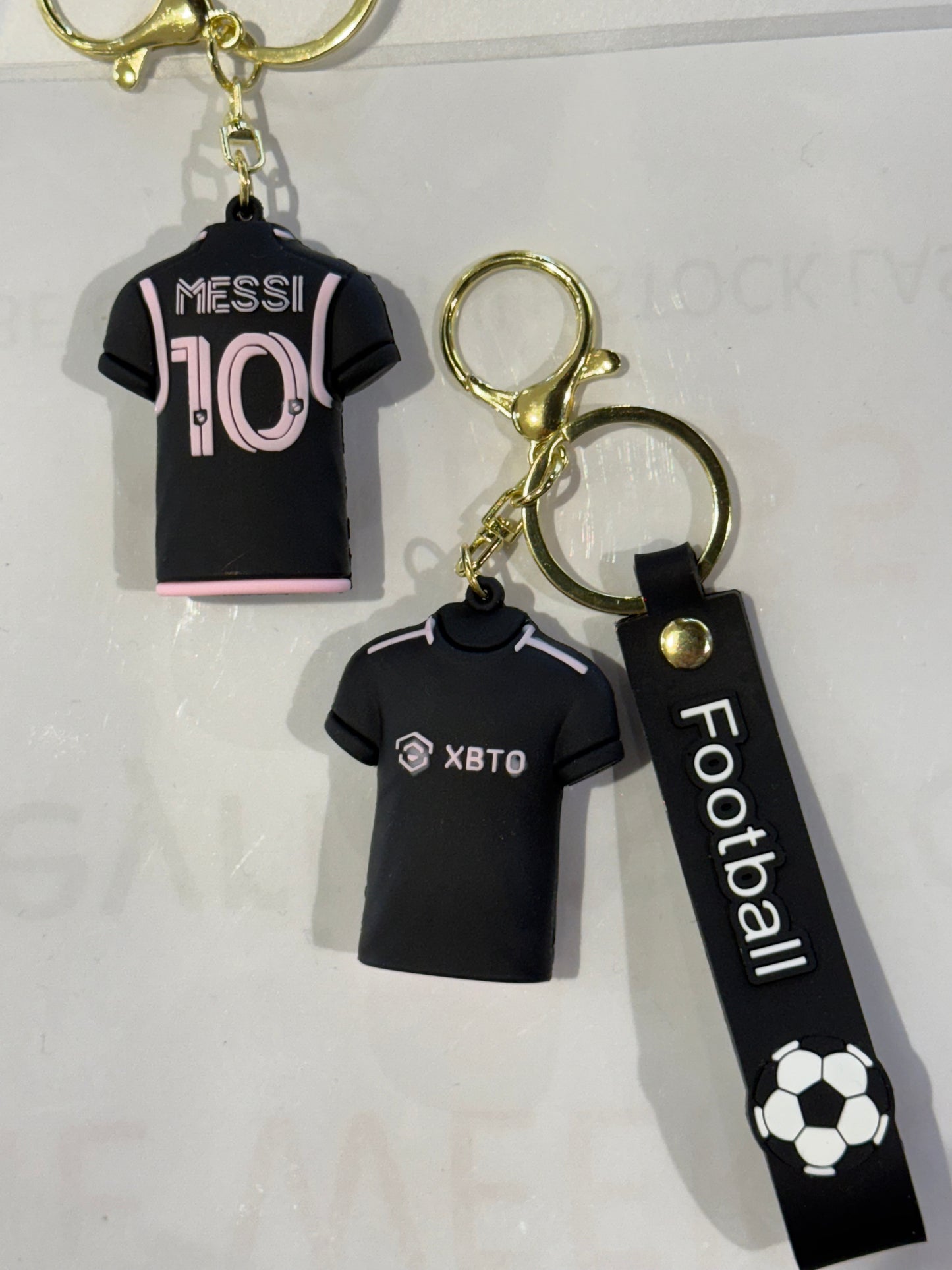 Messi Soccer Jersey 3D Keyring