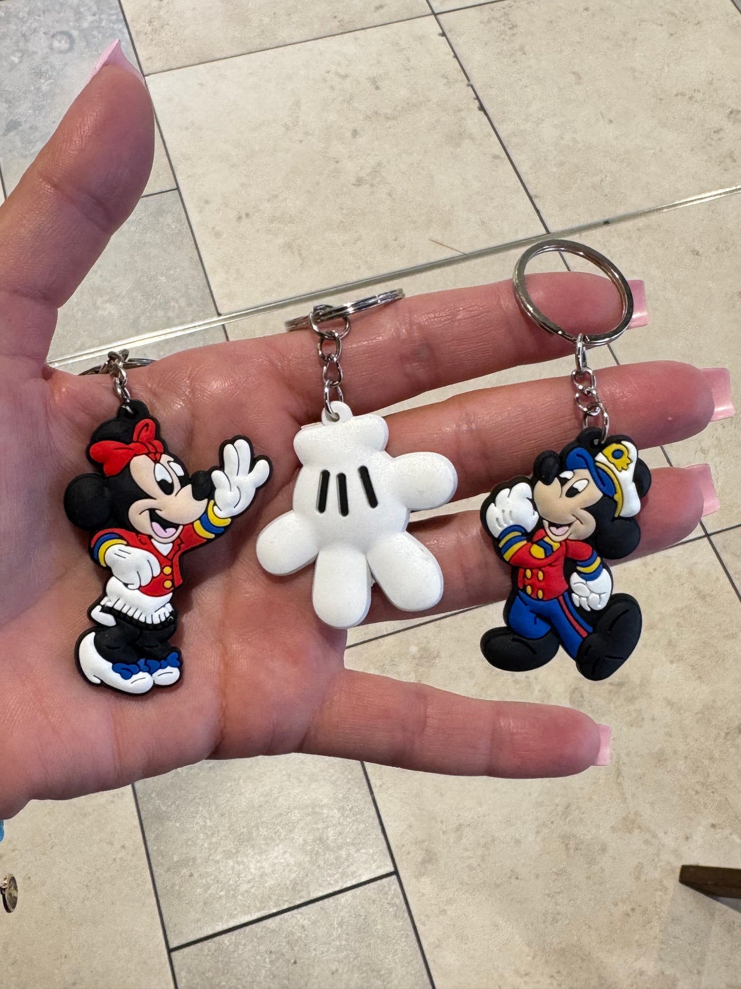 S/3 Mickey Mouse Clubhouse Keyrings