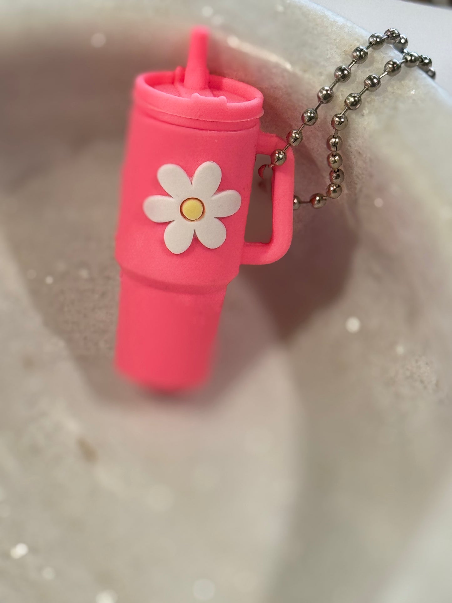 Flower Cup Keyrings