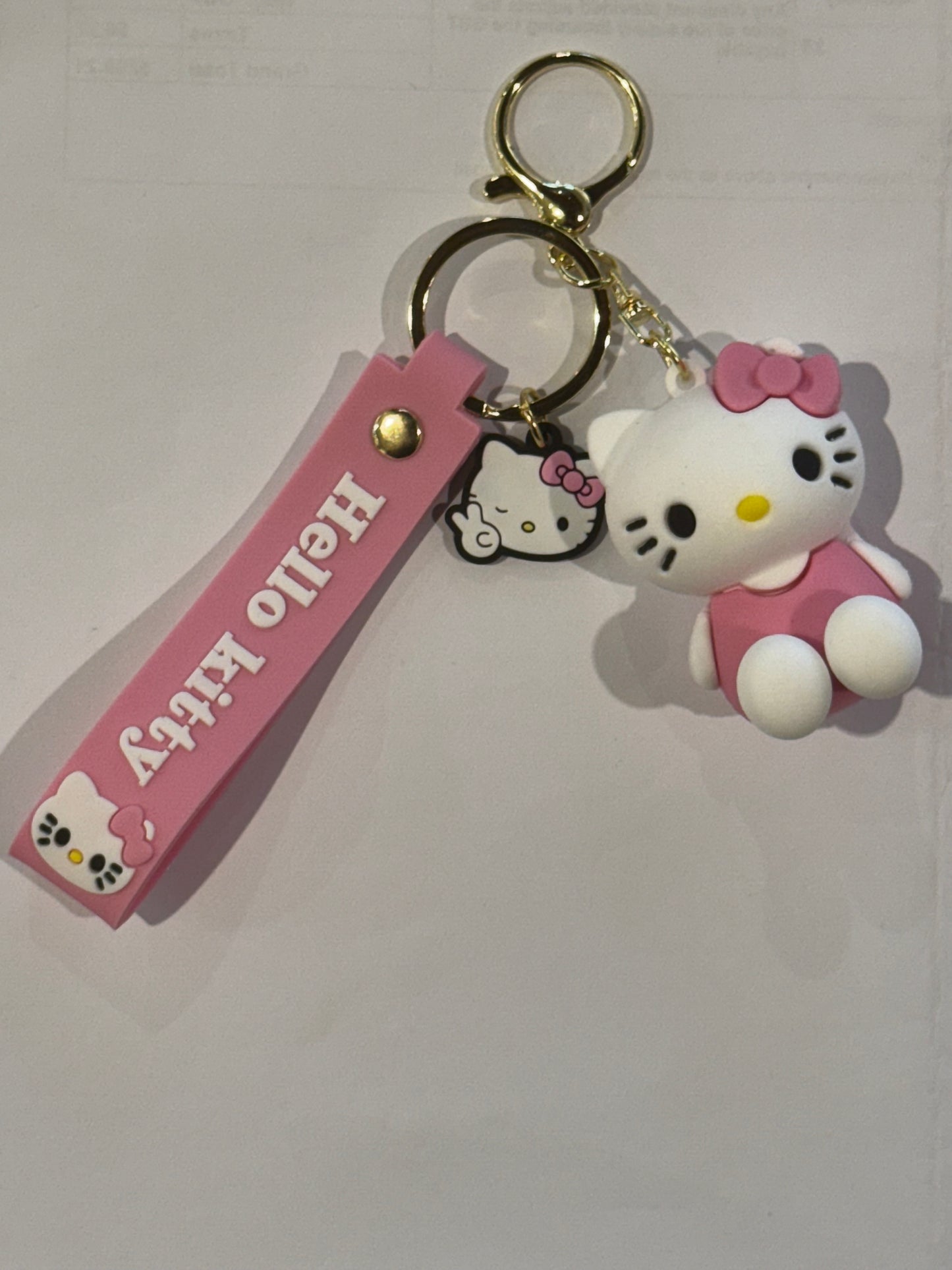 Pink Hello Kitty 3D Keyrings