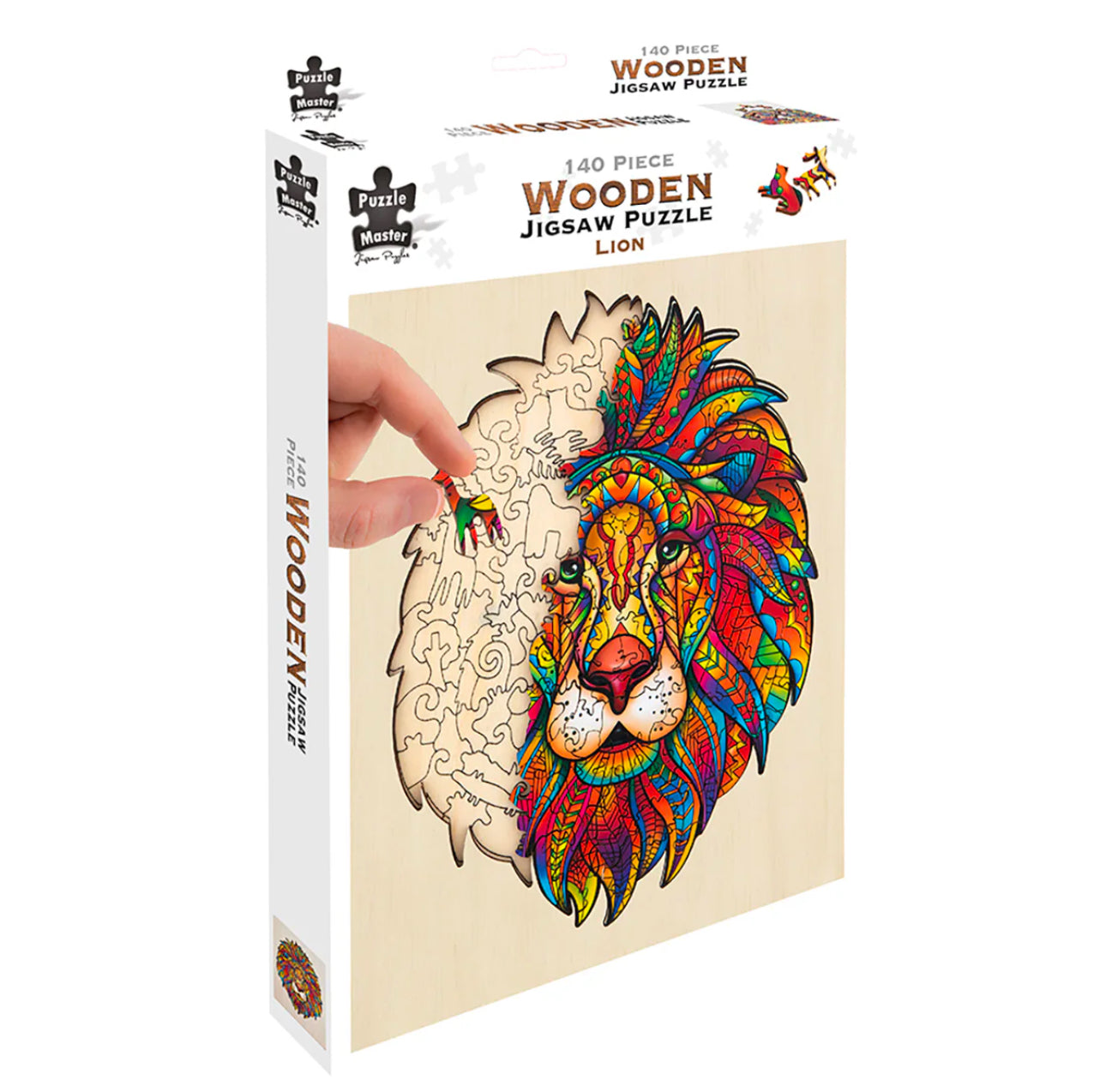 Colourful Lion Wooden Jigsaw Puzzle