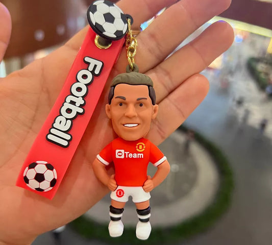 Ronaldo Figure w Jersey 3D Keyring