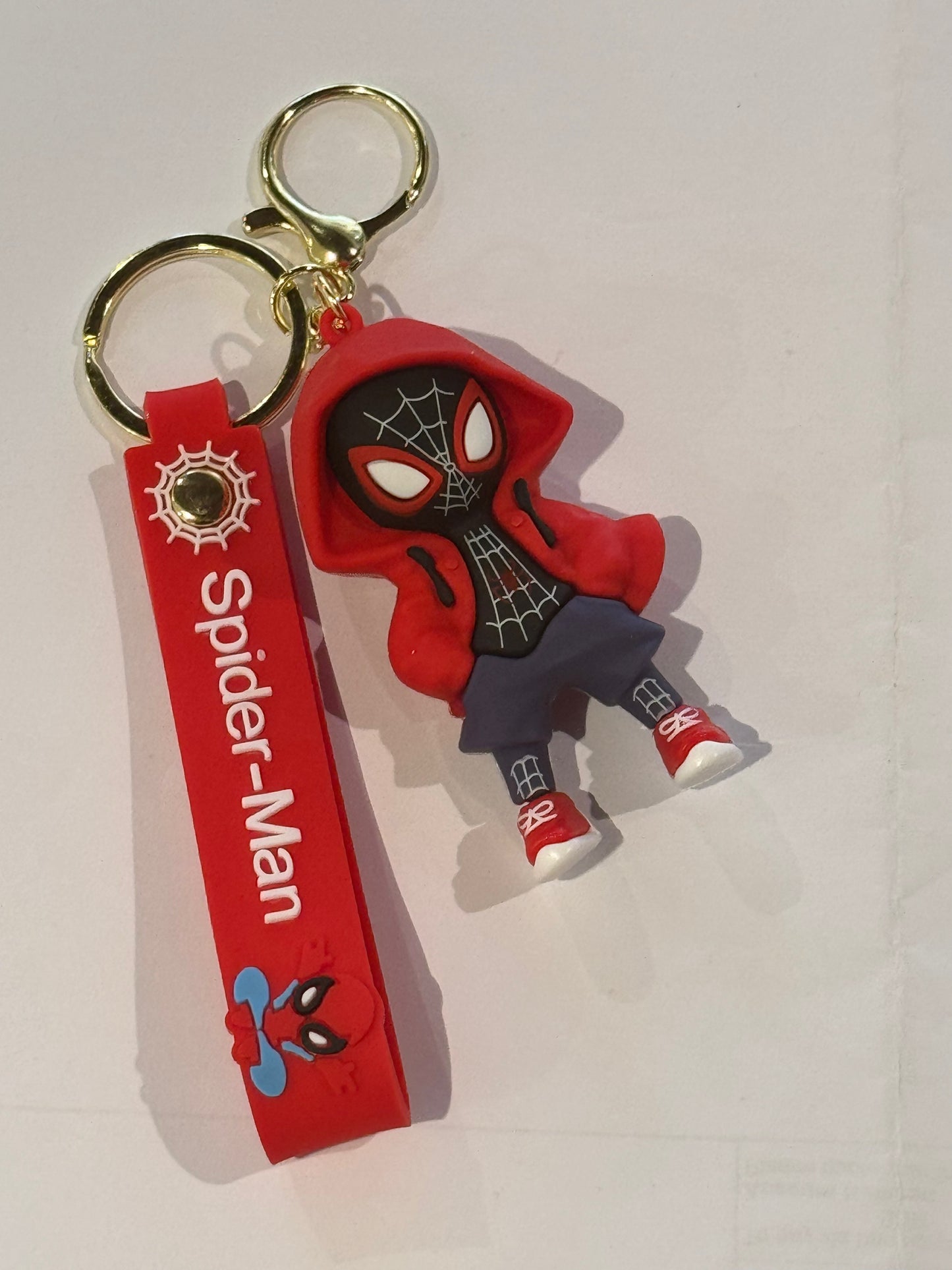 Red Hoodie Spiderman 3D Keyrings