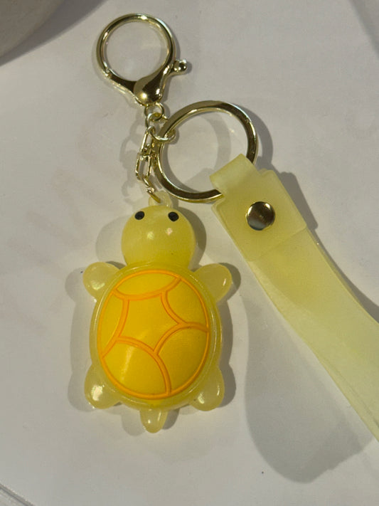 Baby Yellow Turtle 3D Keyrings