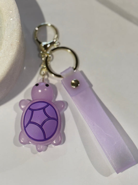 Baby Purple Turtle 3D Keyrings