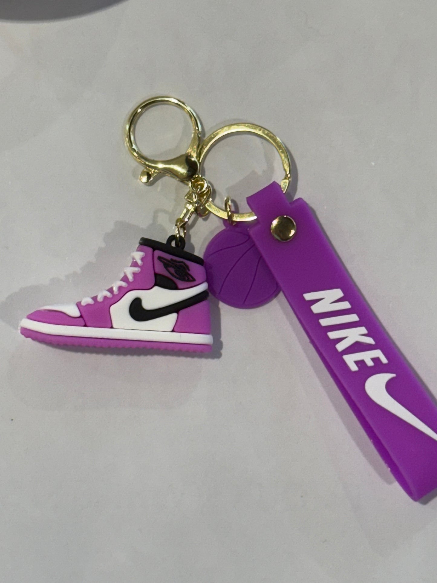 Nike Purple High Tops 3D Keyrings