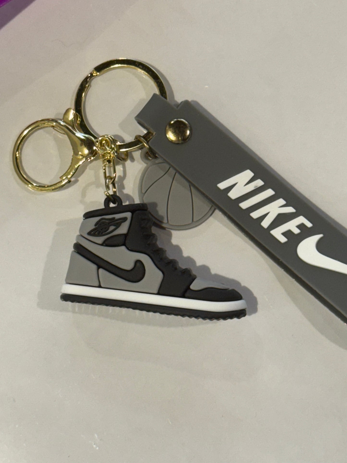 Nike Grey High Tops 3D Keyrings