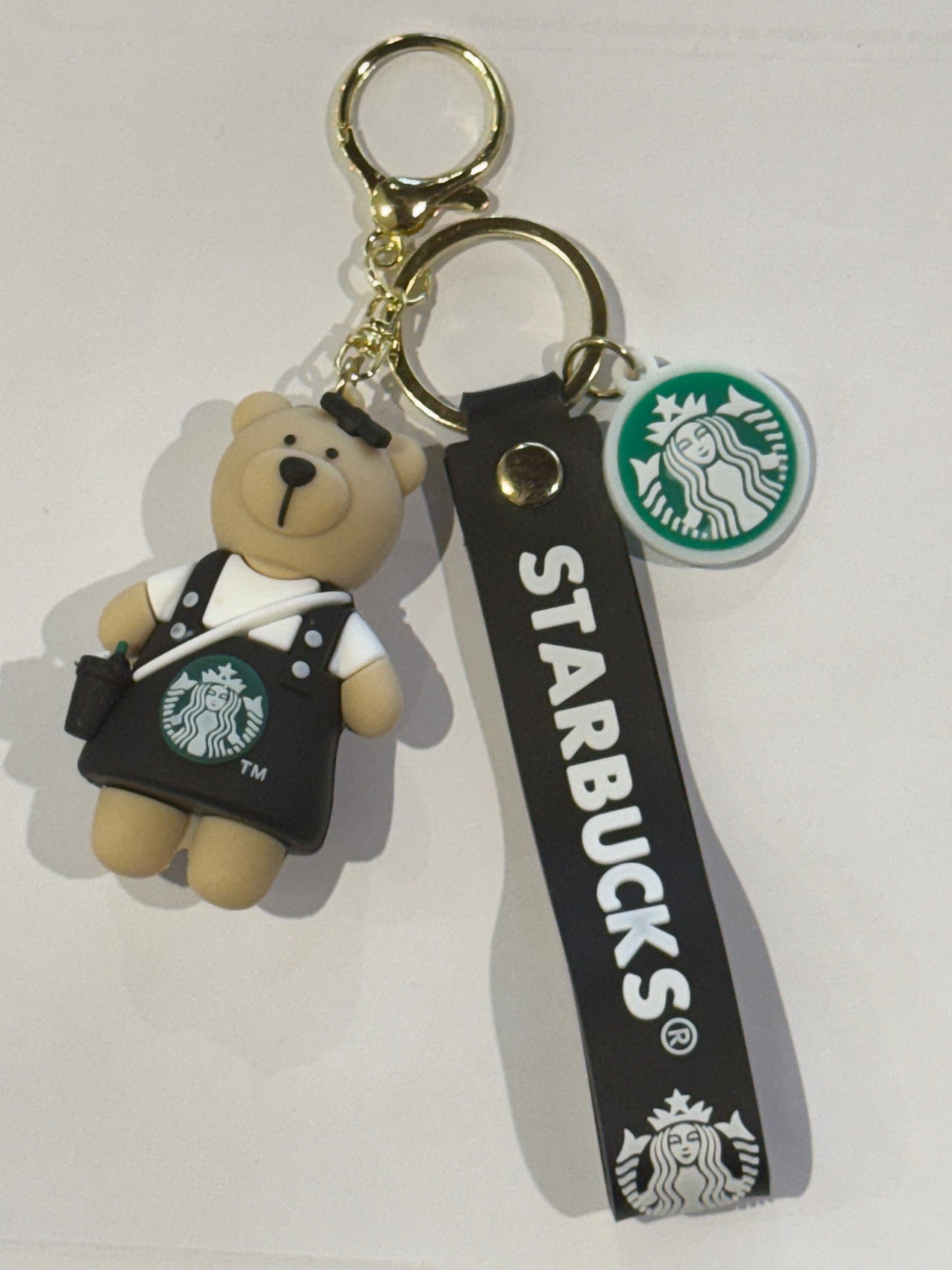 Black Starbucks Bear 3D Keyrings