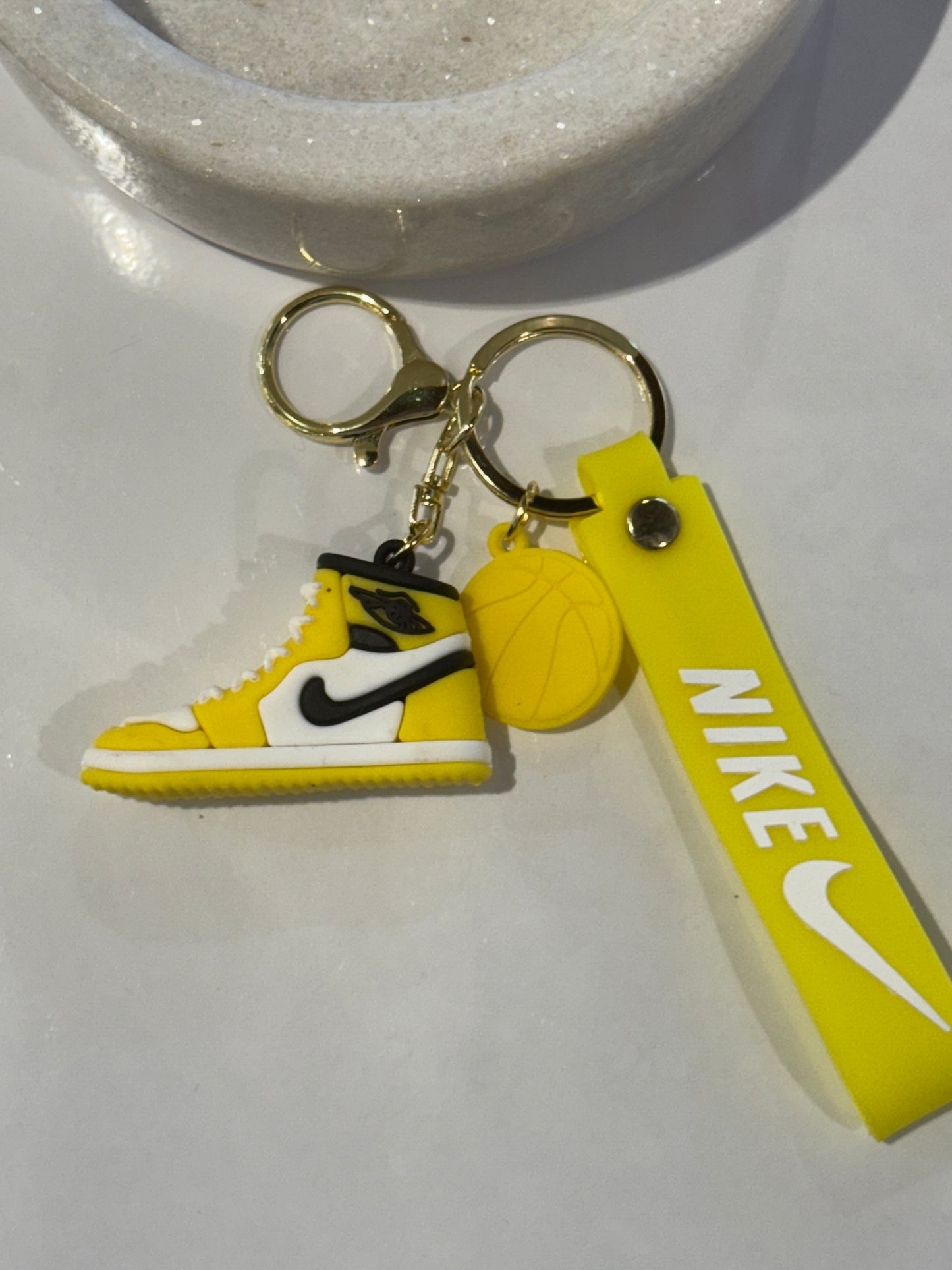 Yellow High Tops 3D Keyrings