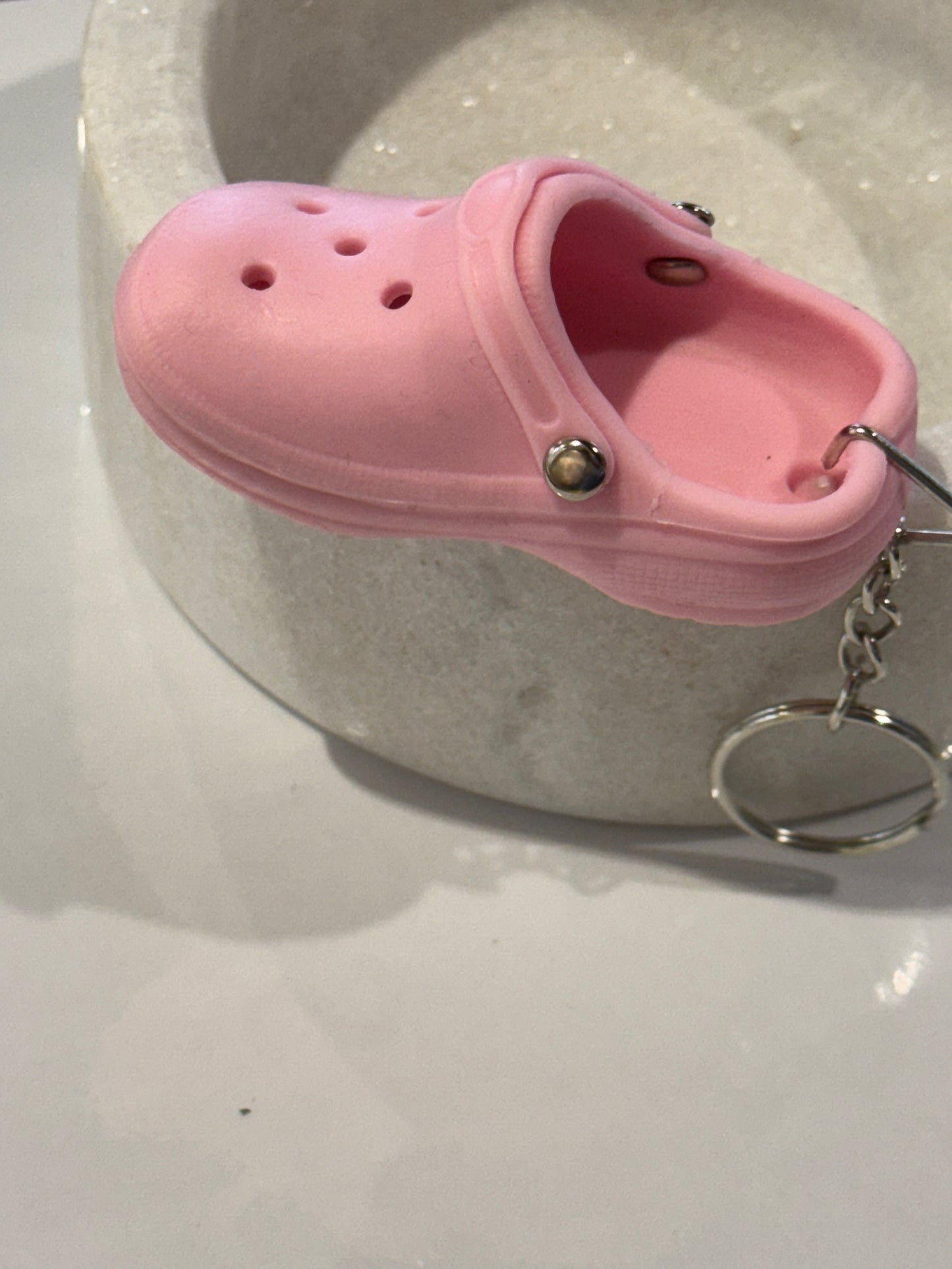 Pink Croc 3D Keyrings